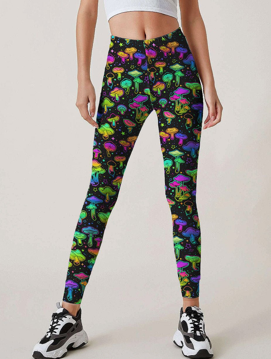 Trippy Mushroom Leggings - In Control Clothing