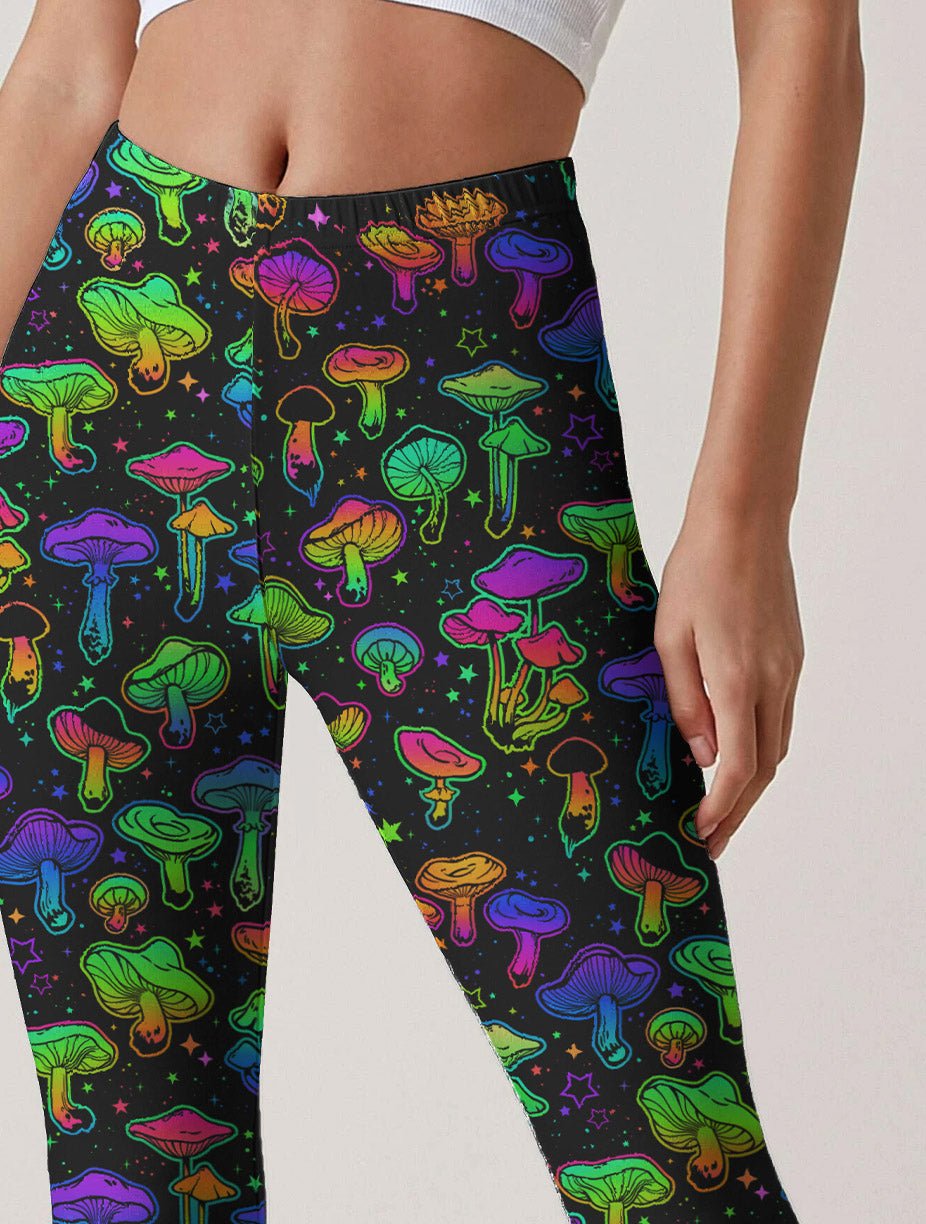 Trippy Mushroom Leggings - In Control Clothing