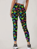 Trippy Mushroom Leggings - In Control Clothing