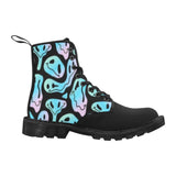 Trippy Smiley Combat Boots - In Control Clothing