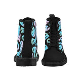 Trippy Smiley Combat Boots - In Control Clothing