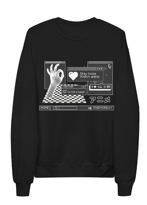 Vaporwave Anime Fleece sweatshirt