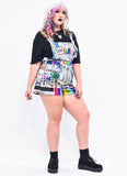 Vaporwave Computer Glitch Overalls - In Control Clothing