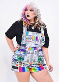 Vaporwave Computer Glitch Overalls - In Control Clothing