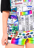 Vaporwave Computer Glitch Overalls - In Control Clothing