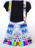 Vaporwave Computer Glitch Overalls - In Control Clothing