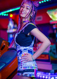 Vaporwave Computer Glitch Overalls - In Control Clothing