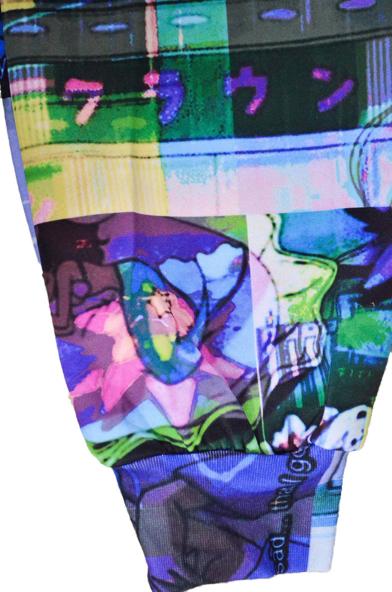 Vaporwave Glitch Anime Joggers - In Control Clothing