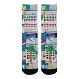 Vaporwave Glitch Crew Socks - In Control Clothing