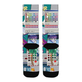 Vaporwave Glitch Crew Socks - In Control Clothing