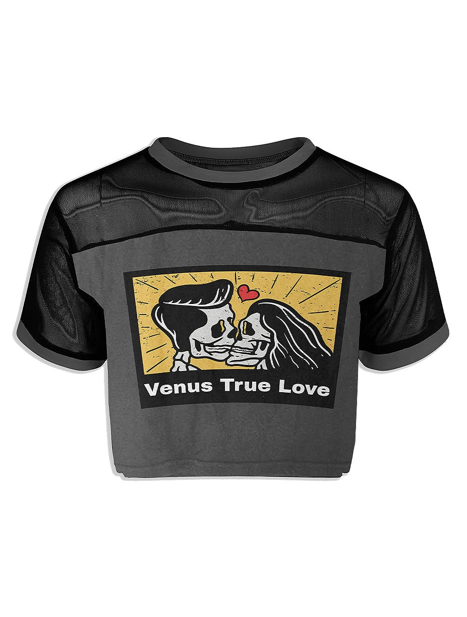 Venus Astrology Mesh Crop Top - In Control Clothing