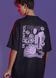 Weird Vibe Abstract Art Black T-Shirt - In Control Clothing