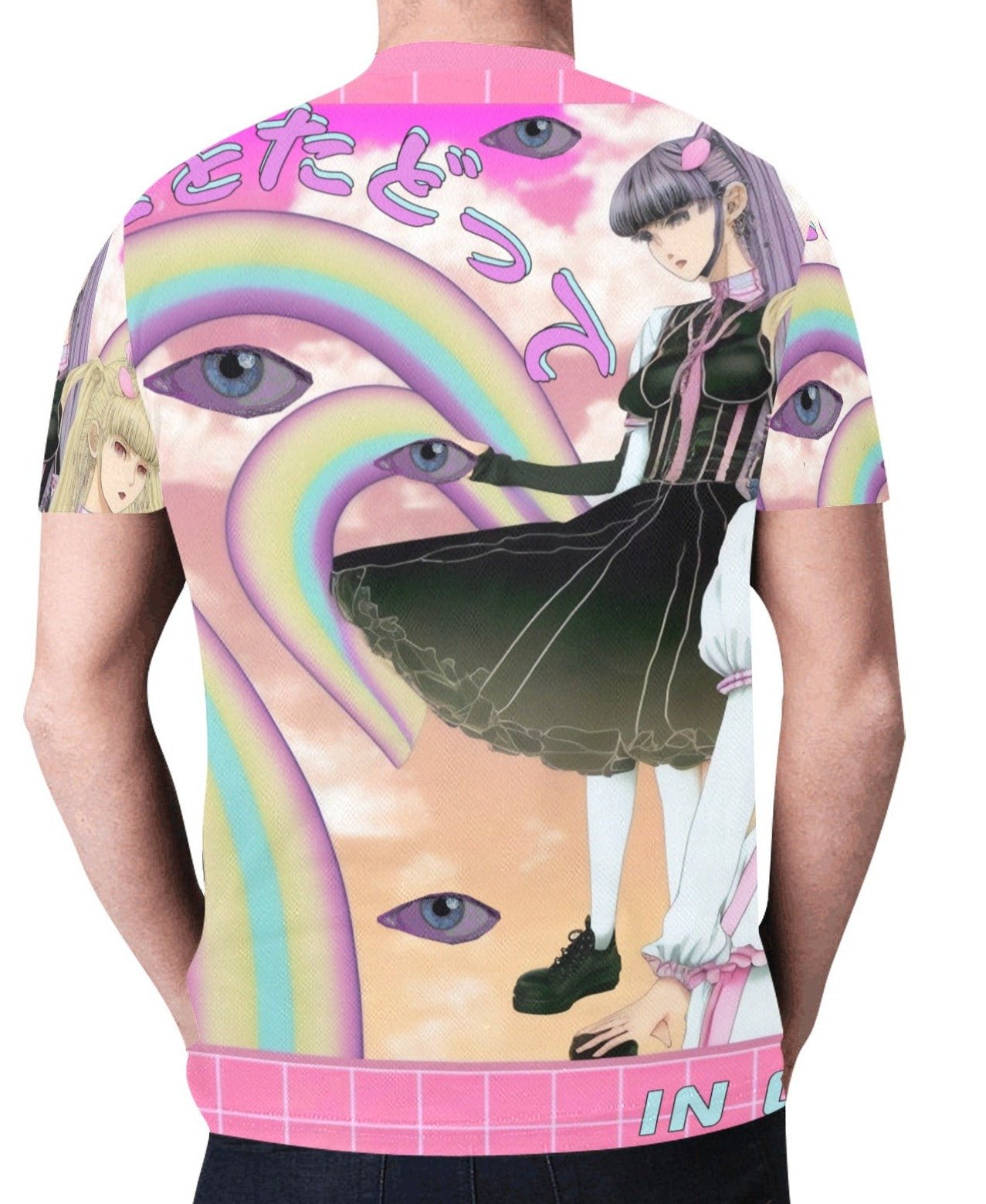 Weirdcore Kawaii Rainbow T-shirt - In Control Clothing