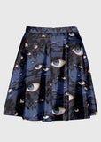 Weirdcore Surreal Blue Grunge Alt Skirt - In Control Clothing