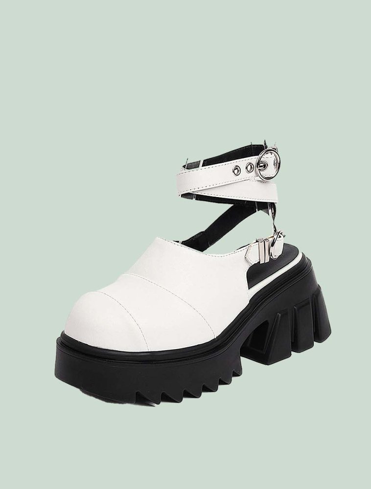 Womens Cyber Fashion Wedge Platform Shoes - In Control Clothing