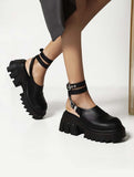 Womens Cyber Fashion Wedge Platform Shoes - In Control Clothing