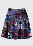 Y2K Cyber Anime High Waist Skirt - In Control Clothing