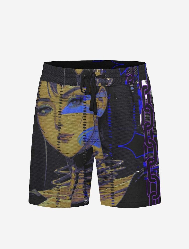 Y2K Grunge Men's 5 Inch Shorts - In Control Clothing