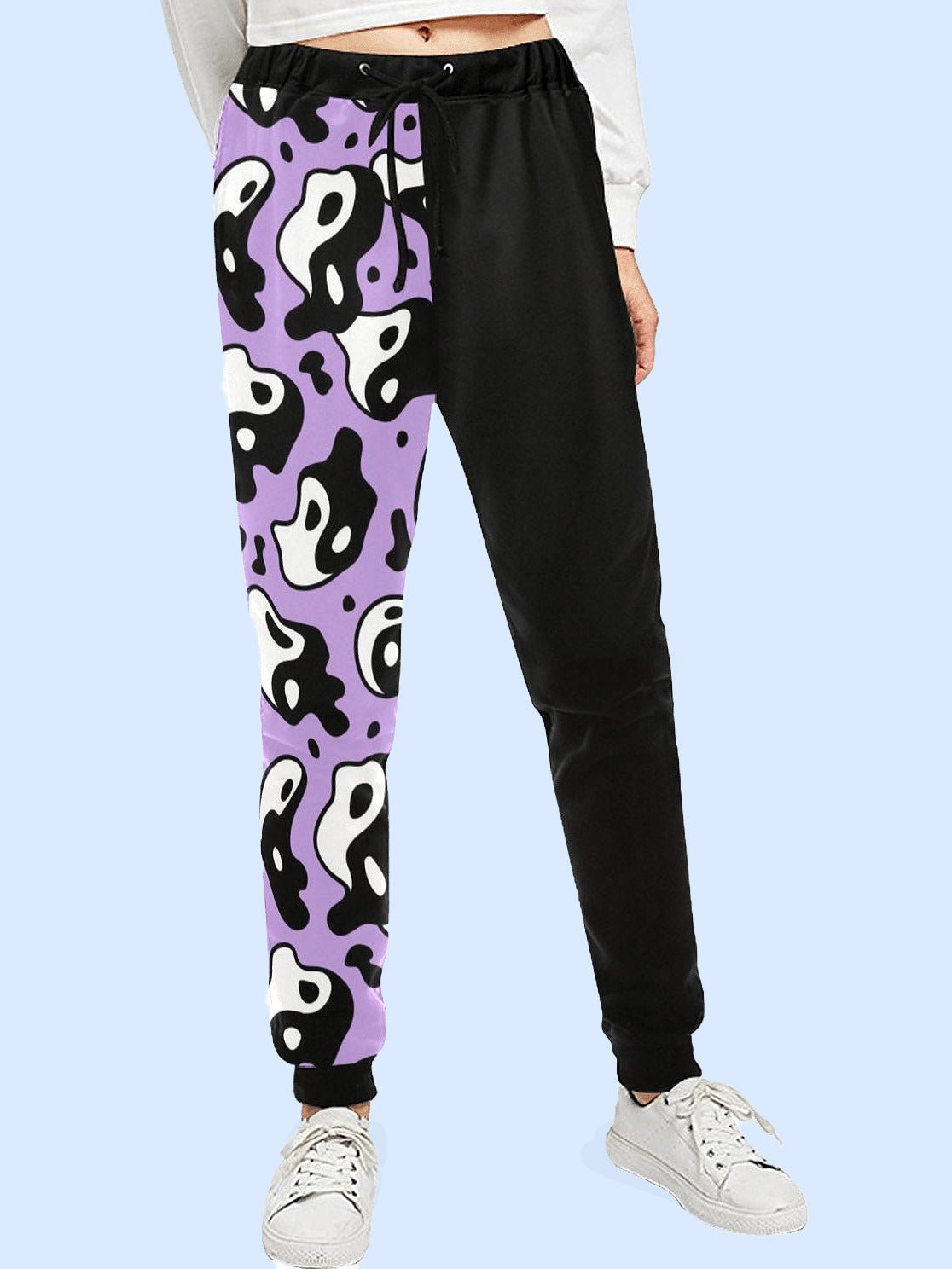 Purple and black joggers store