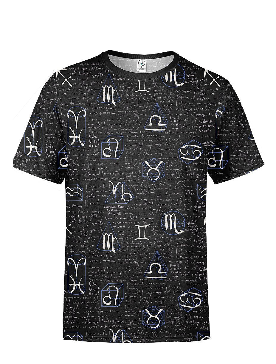 Zodiac Alchemy All Over Printed T-Shirt - In Control Clothing