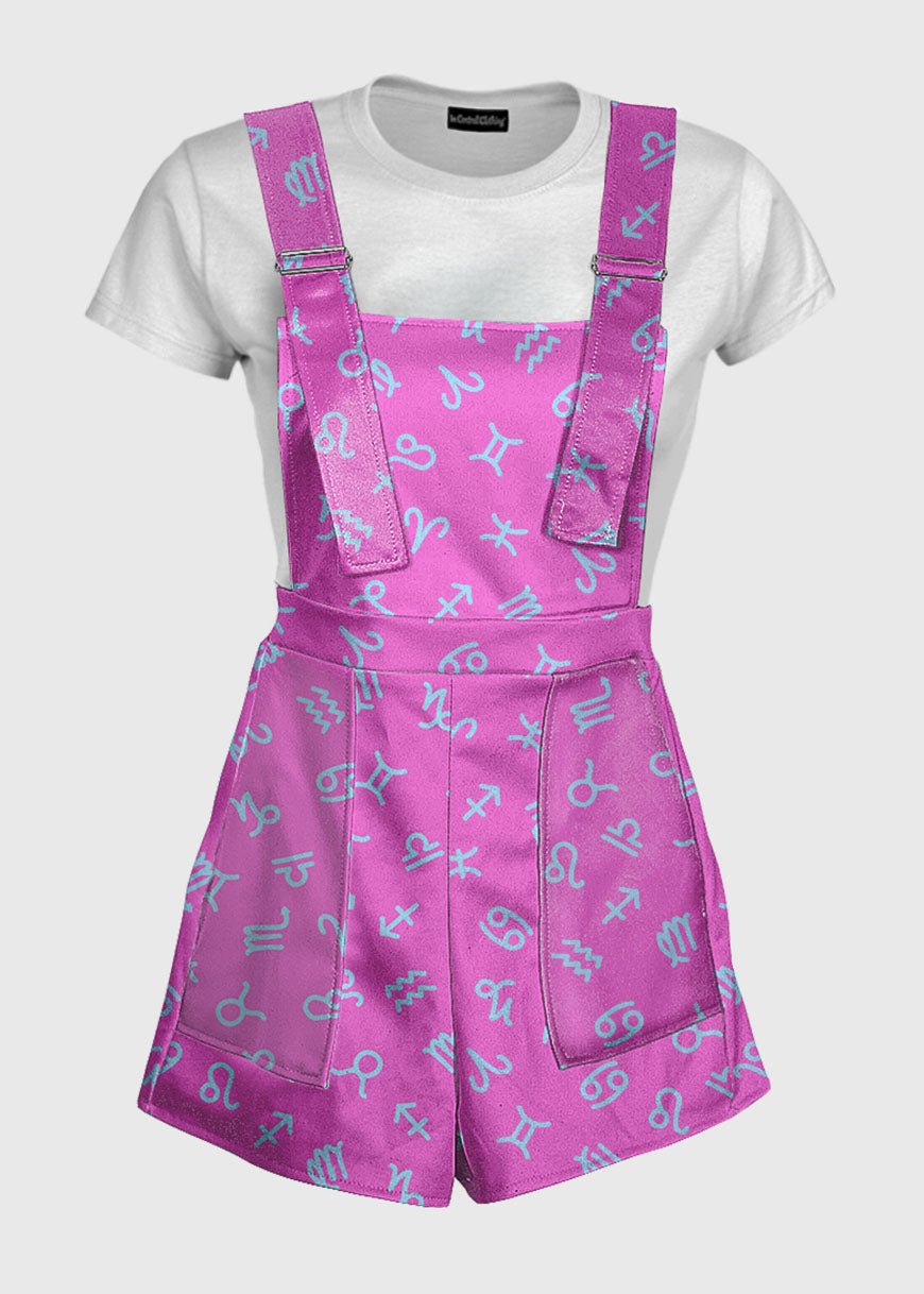 Zodiac Star Sign Pink Overalls - In Control Clothing